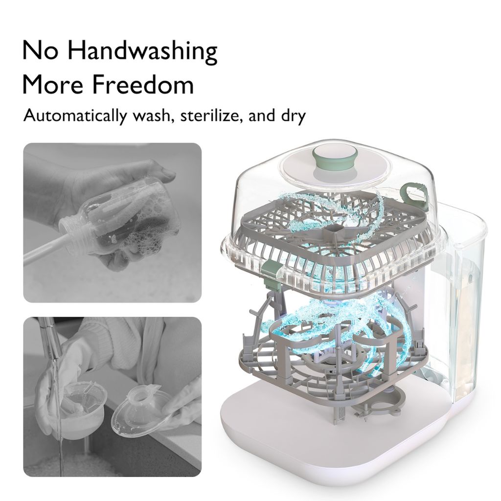 Baby Bottle Washer, Sterilizer & Dryer – Multifunctional Electric Steam Cleaner
