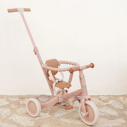 Little Dutch 4-in-1 Tricycle – Pink Floral Baby & Toddler Trike