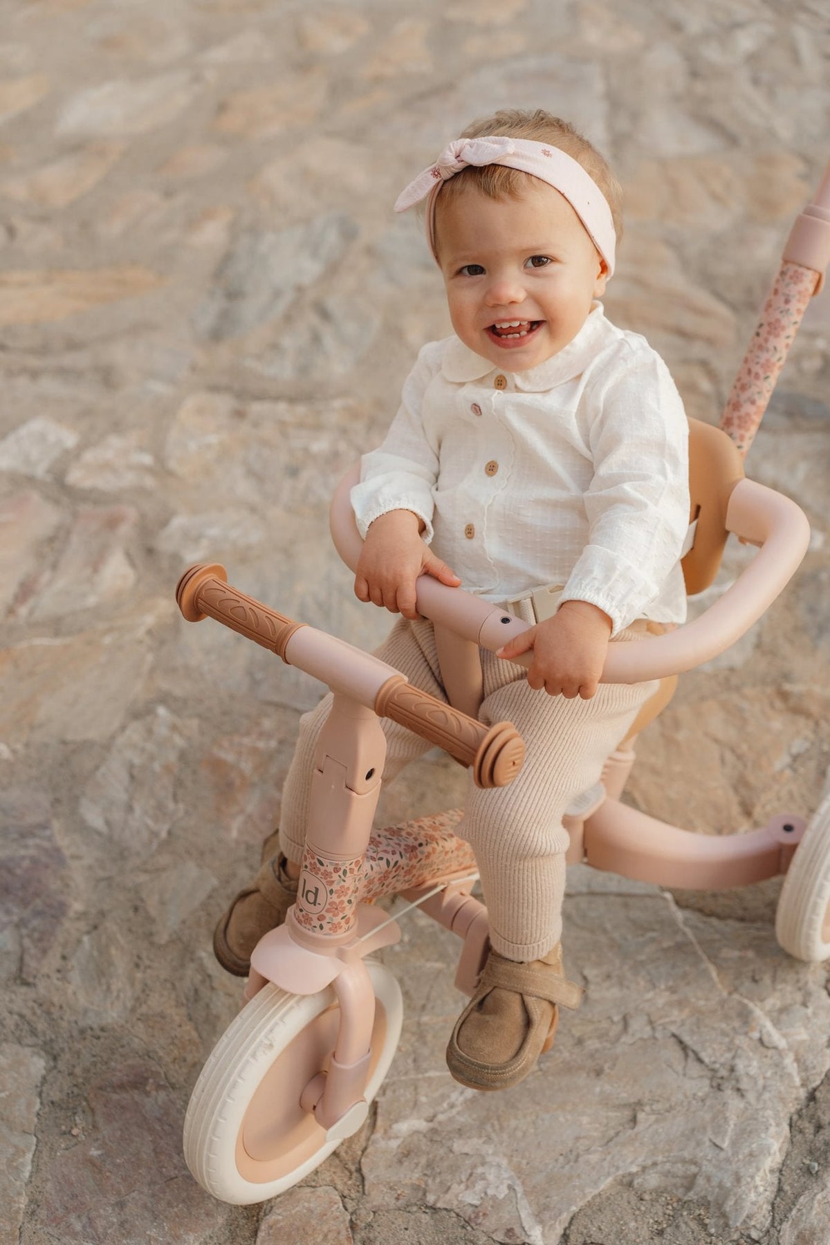 Little Dutch 4-in-1 Tricycle – Pink Floral Baby & Toddler Trike