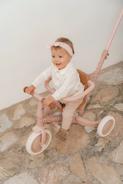Little Dutch 4-in-1 Tricycle – Pink Floral Baby & Toddler Trike