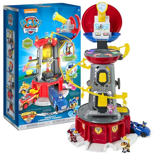 PAW Patrol Mighty Lookout Tower Playset – Interactive Rescue Tower with Vehicles & Figures