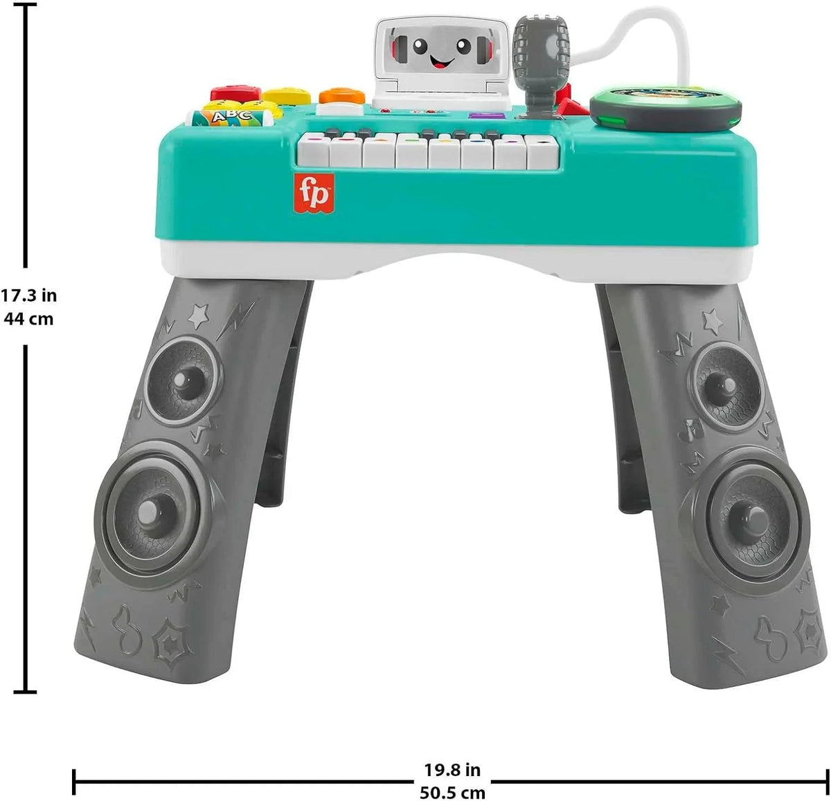 Fisher-Price Interactive Learning Activity Table – Musical Piano & Pretend Play Toy