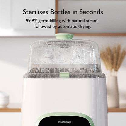 Baby Bottle Washer, Sterilizer & Dryer – Multifunctional Electric Steam Cleaner