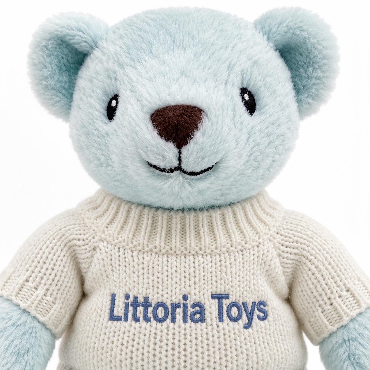 Littoria Toys Personalised Blue Teddy Bear