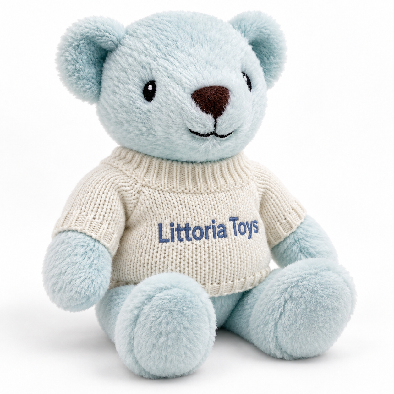 Littoria Toys Personalised Blue Teddy Bear