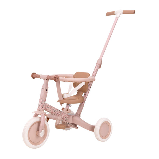 Little Dutch 4-in-1 Tricycle – Pink Floral Baby & Toddler Trike