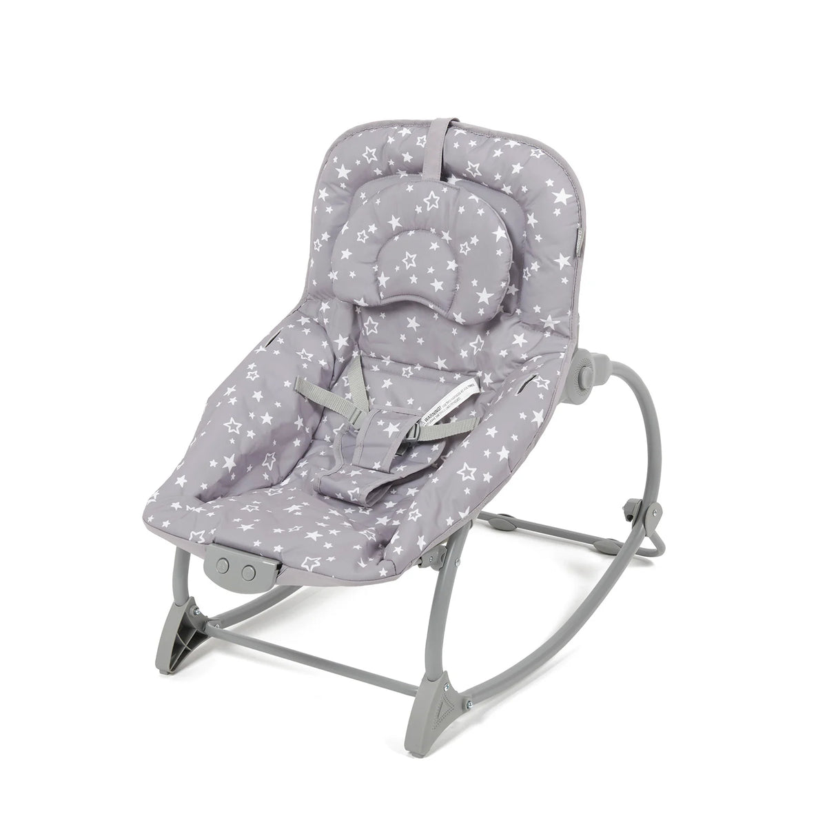 Baby Bouncer Rocker with Adjustable Recline & Interactive Toy Bar