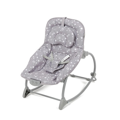 Baby Bouncer Rocker with Adjustable Recline & Interactive Toy Bar