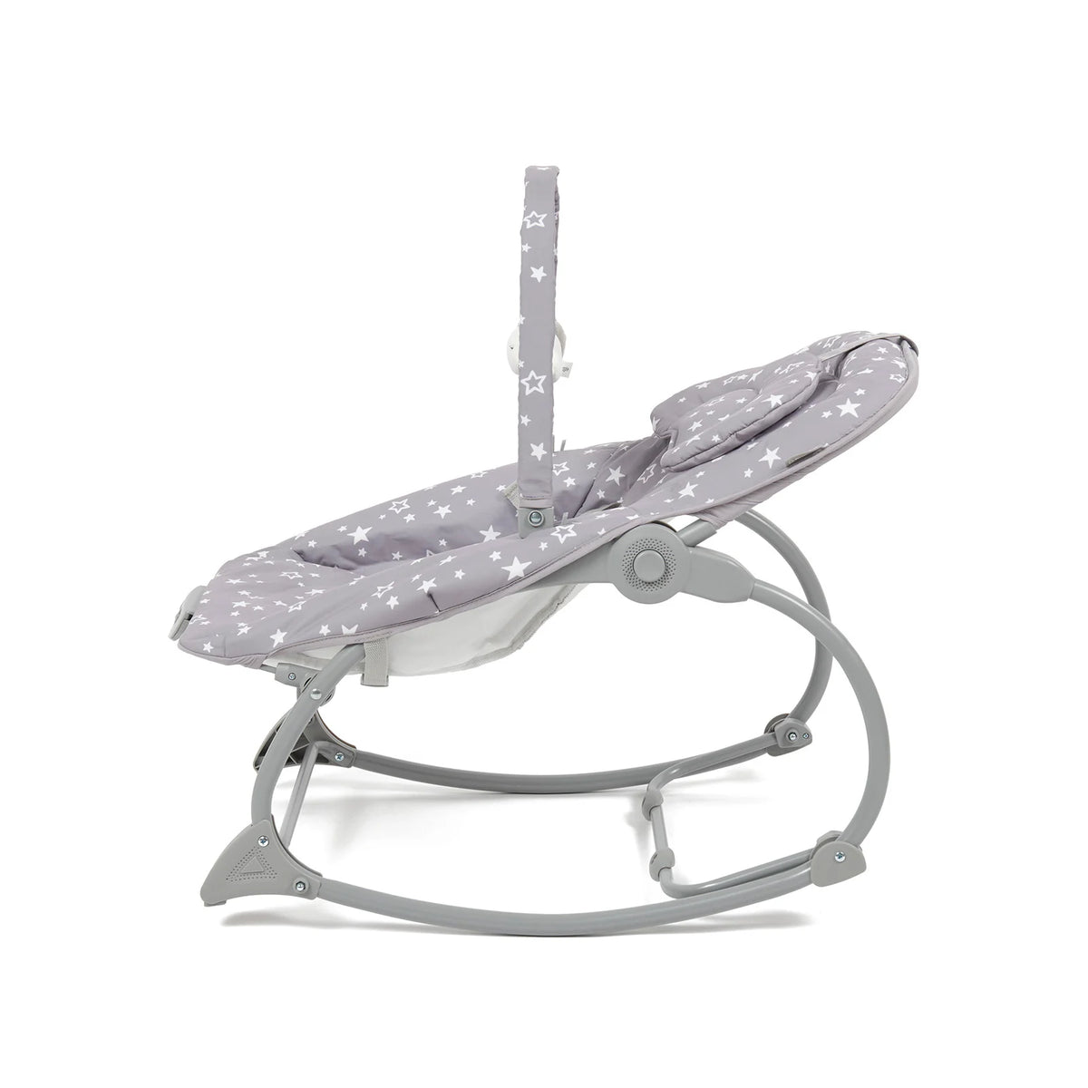 Baby Bouncer Rocker with Adjustable Recline & Interactive Toy Bar