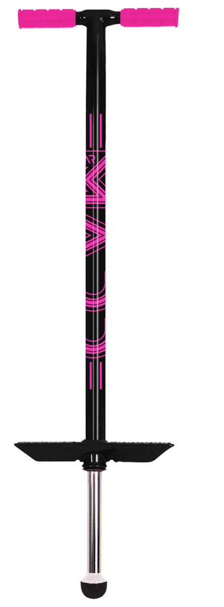 Pink & Black Pogo Stick – Kids’ Jumping Toy with Comfortable Handles